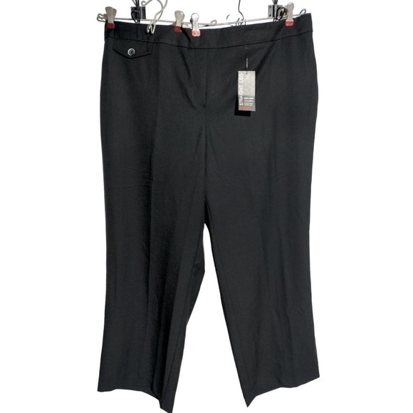 Avenue NWT black pull-on straight leg dress pants plus size 22 - Picture 2 of 5